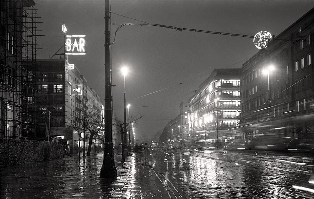 1959. Warszawa noca.